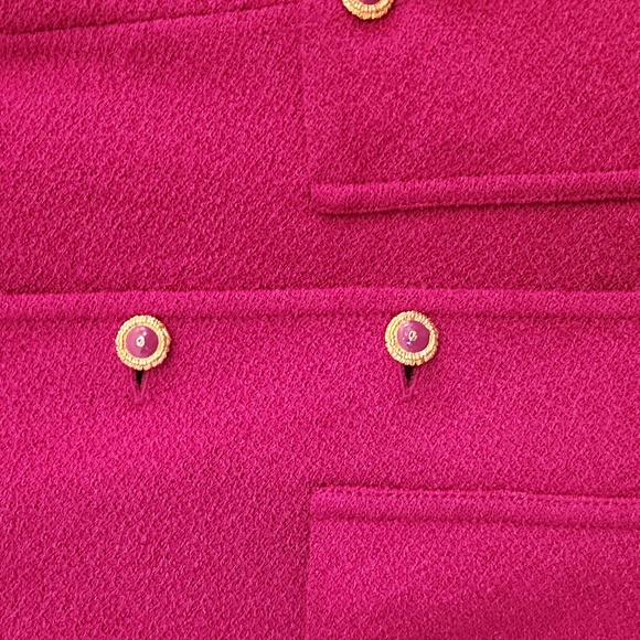 St. John collection Wool Blend Jacket Blazer Short Sleeve Womens Size 12 - Picture 4 of 7